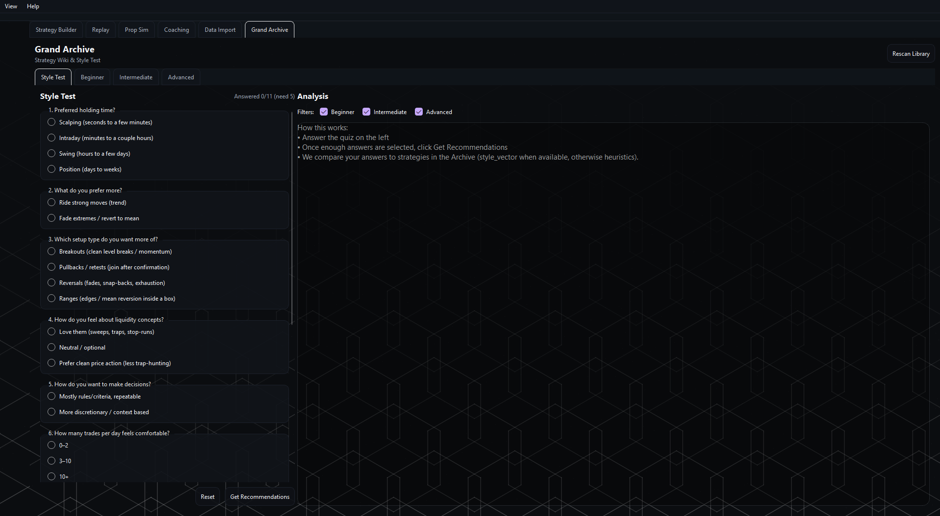 Grand Archive style test
